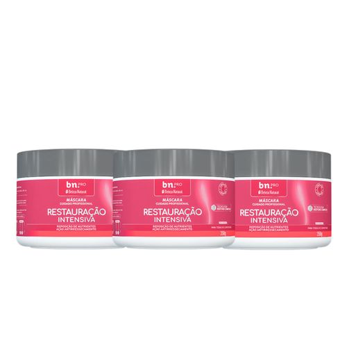 Máscara Restauração Intensiva 300g PRO (3 itens) | bn.Cachos Máscara Restauração Intensiva 300g PRO (3 itens) | bn.Cachos